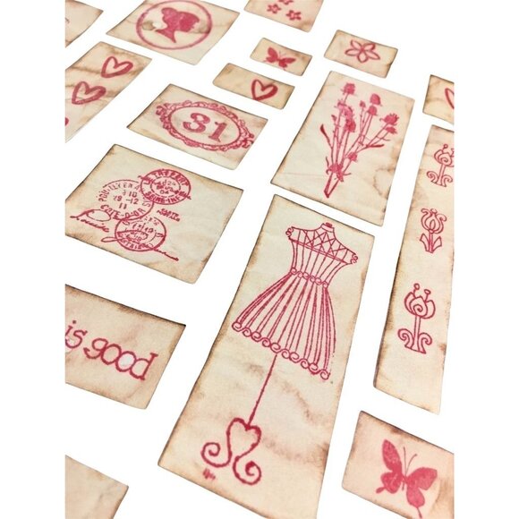 Junk Journal Romance Theme Ephemera Rustic Die Cuts Set 30 Pcs u  Scrapbooking E - Picture 10 of 10